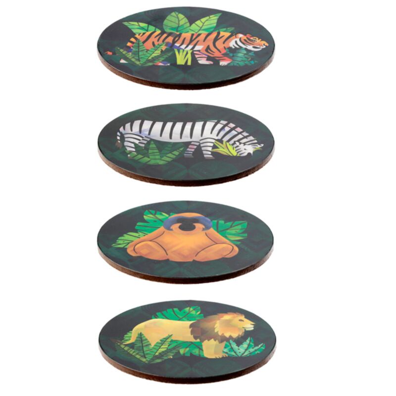 Animal Kingdom Set of 4 Cork Coasters