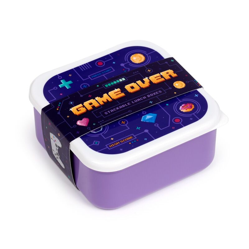 Game Over Set of 3 Lunch Boxes