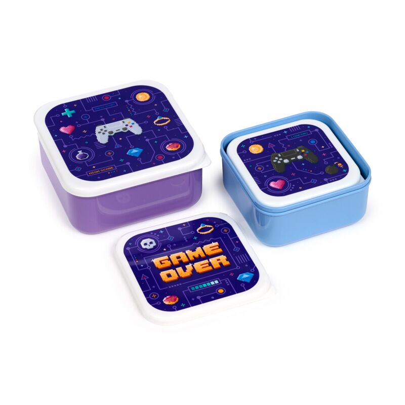 Game Over Set of 3 Lunch Boxes