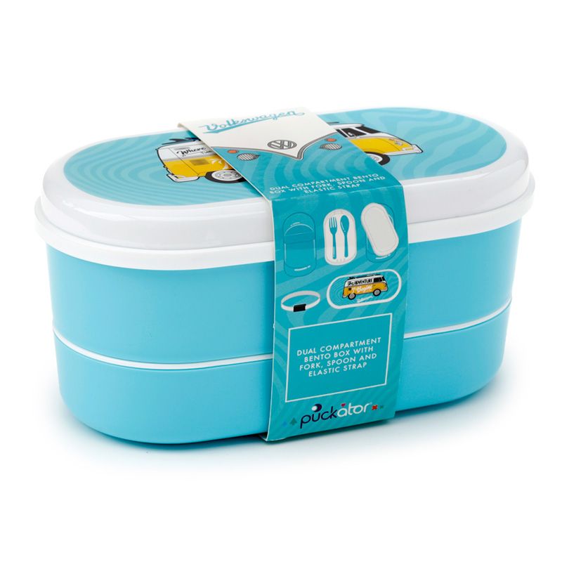 VW T1 Camper Bus Surf Stacked Bento Box + Cutlery