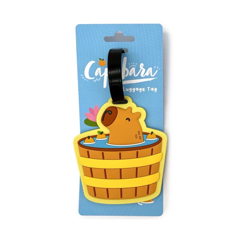 Capybara PVC Luggage Tag