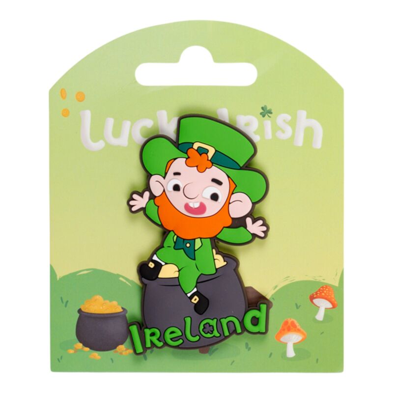 Luck of the Irish Leprechaun Ireland Souvenir PVC Magnet