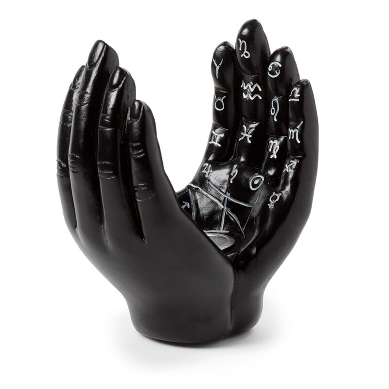 Hands/Tarot Palms Open Incense Cone Burner