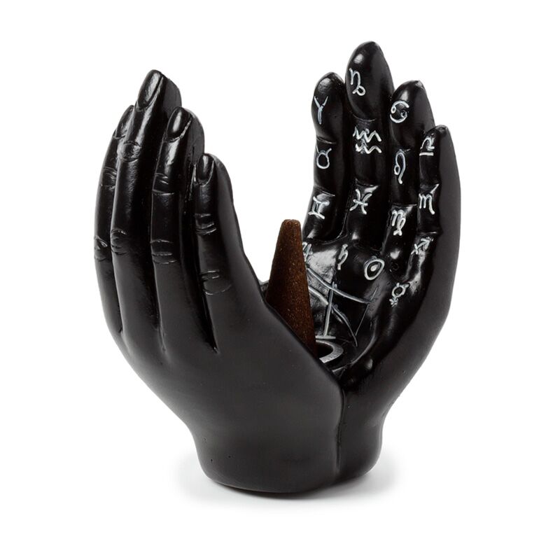 Hands/Tarot Palms Open Incense Cone Burner
