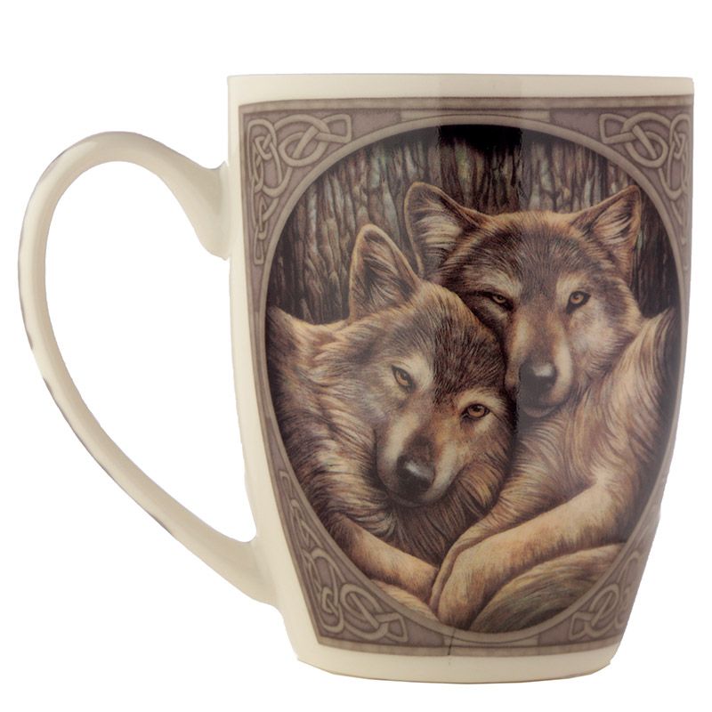 Lisa Parker Loyal Companions Wolf Porcelain Mug