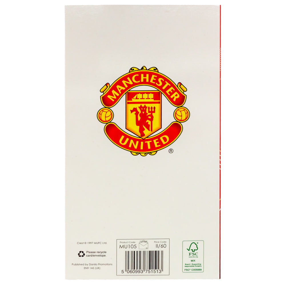 Manchester United Dad Birthday Card