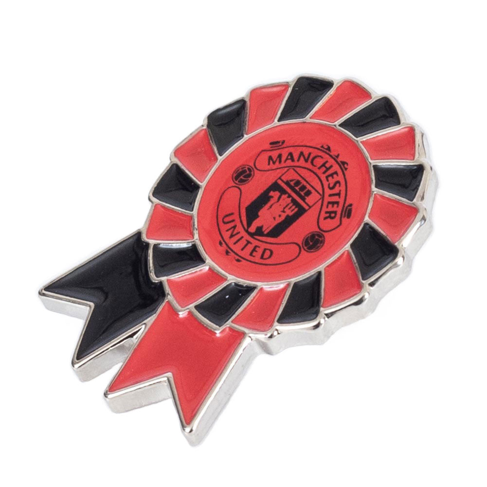 Manchester United FC Rosette Pin Badge