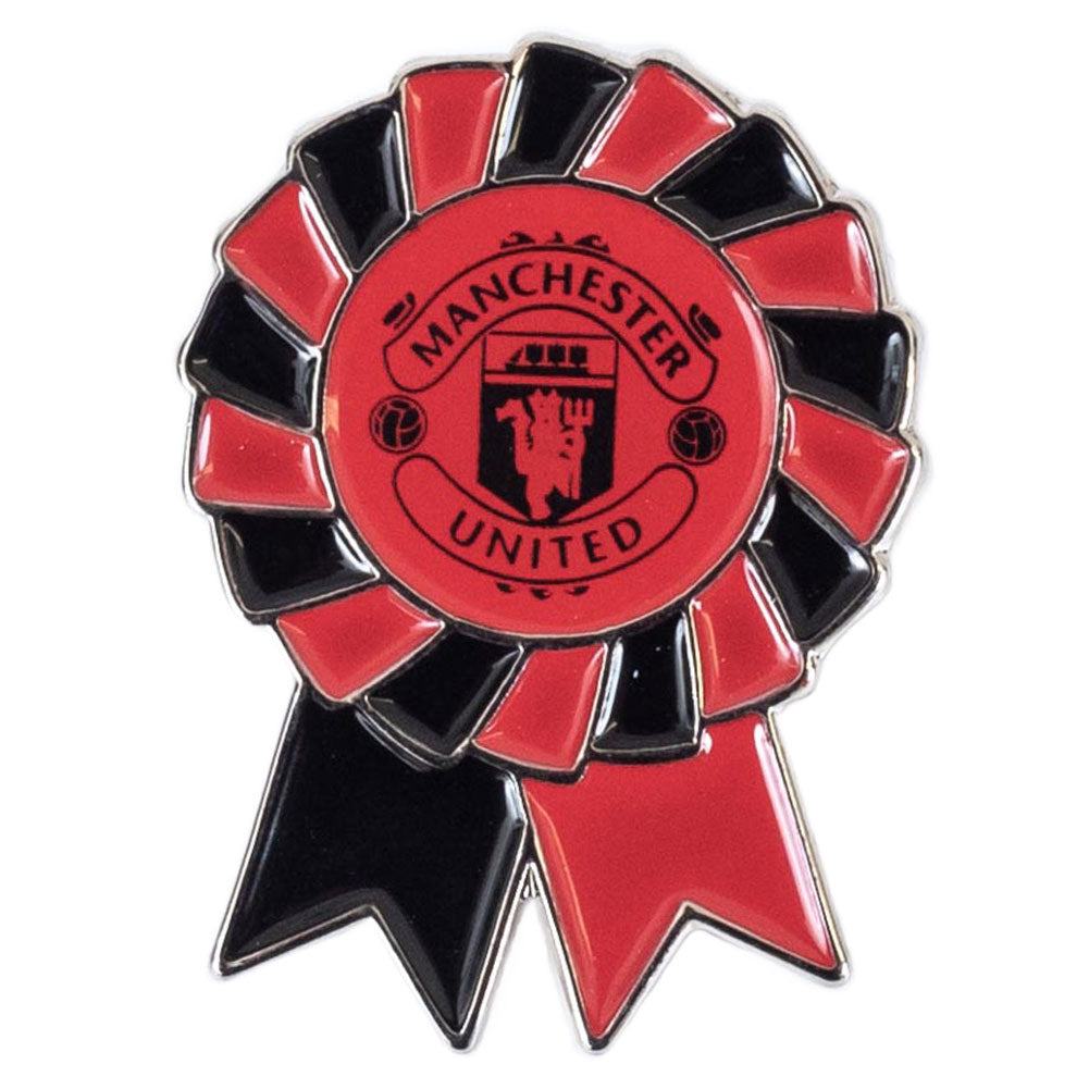 Manchester United FC Rosette Pin Badge
