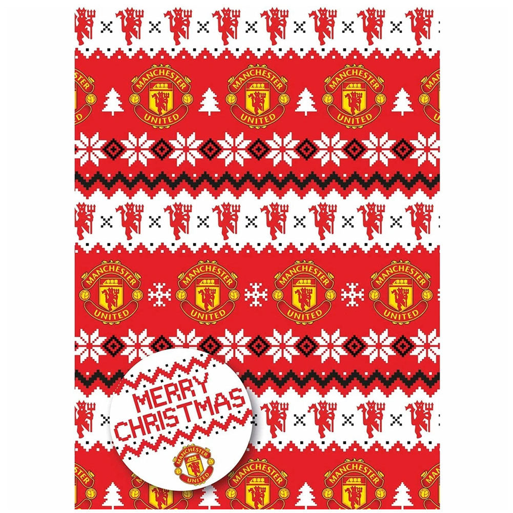 Manchester United FC Christmas Gift Wrap