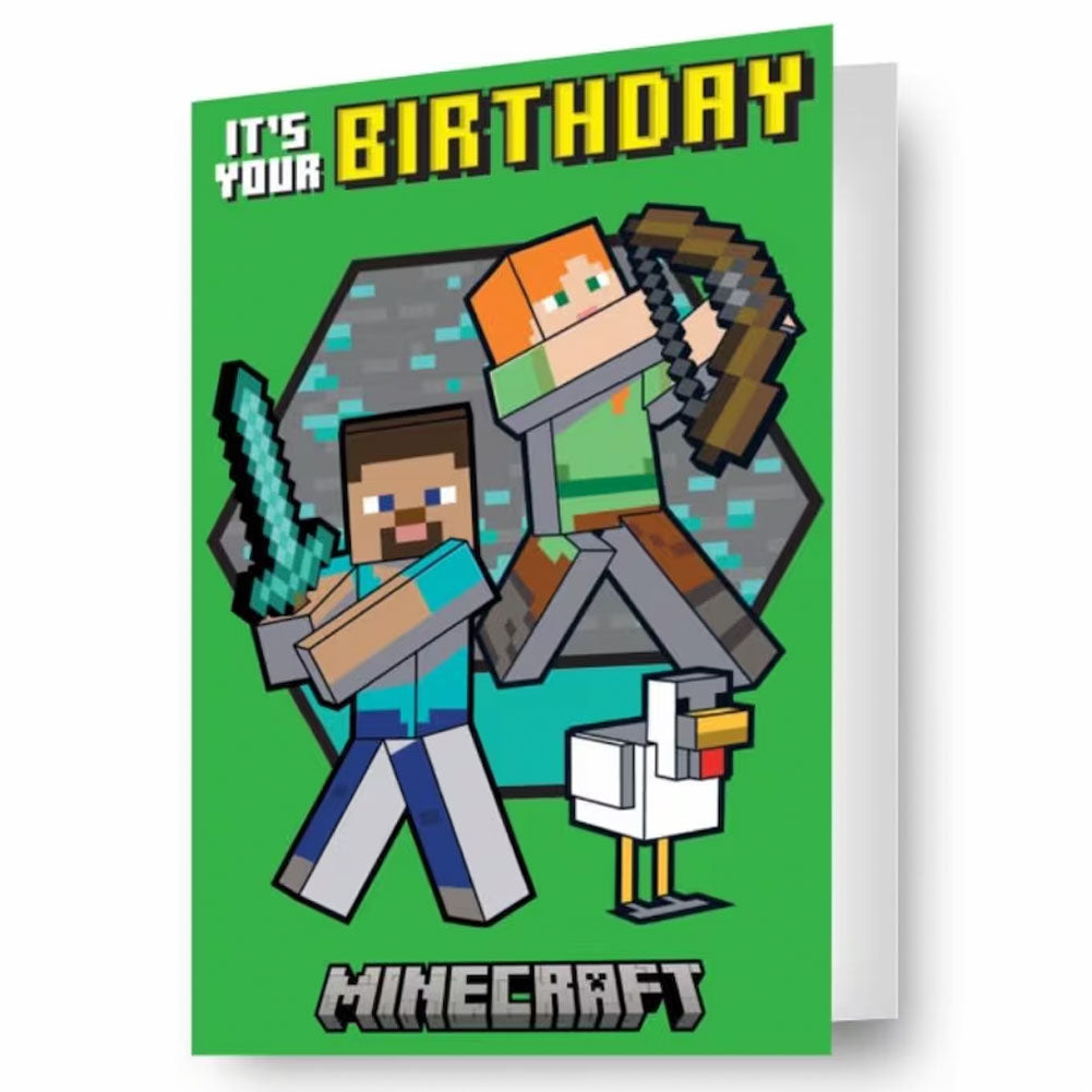 Minecraft 3D Lenticular Birthday Card