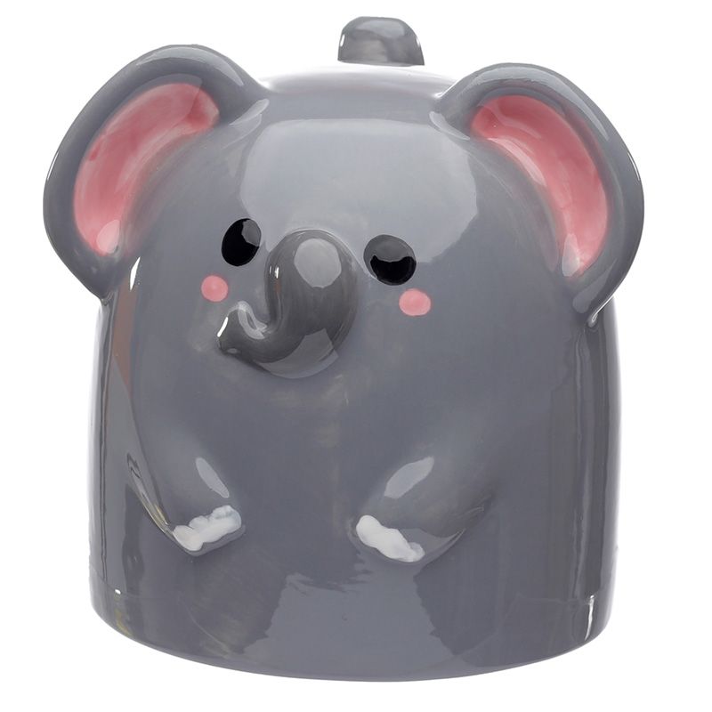 Elephant Upside Down Ceramic Shaped Mug