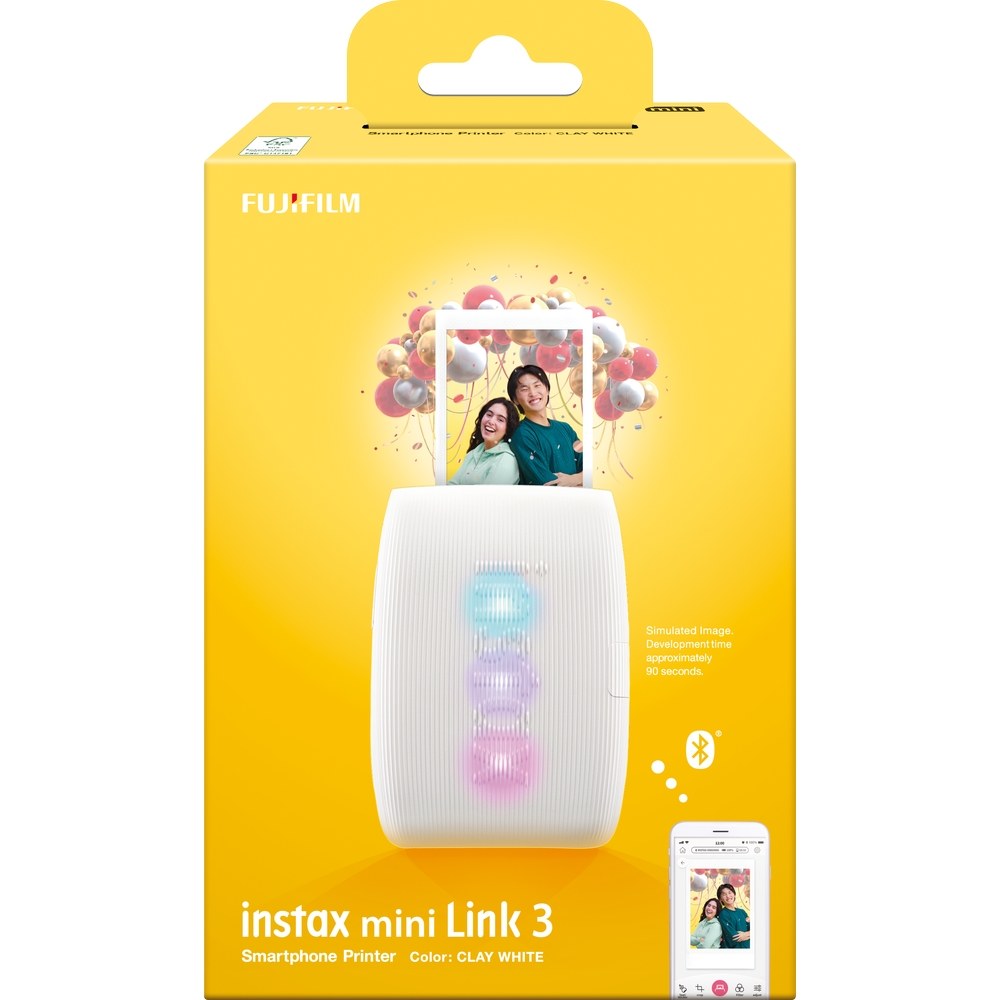 Fujifilm Instax Mini Link 3 Clay White Instant Photo Printer