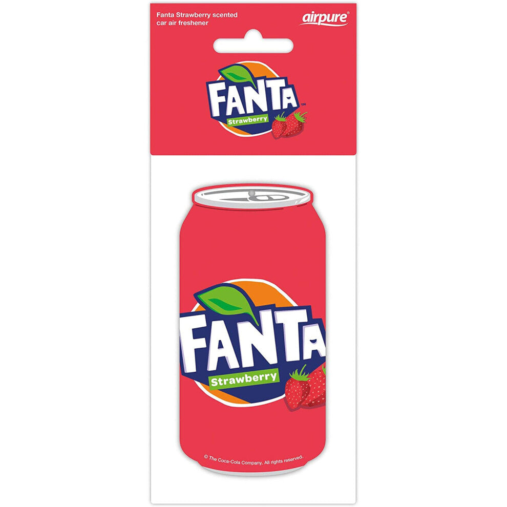 Fanta - 2D Car Air Freshener - Strawberry