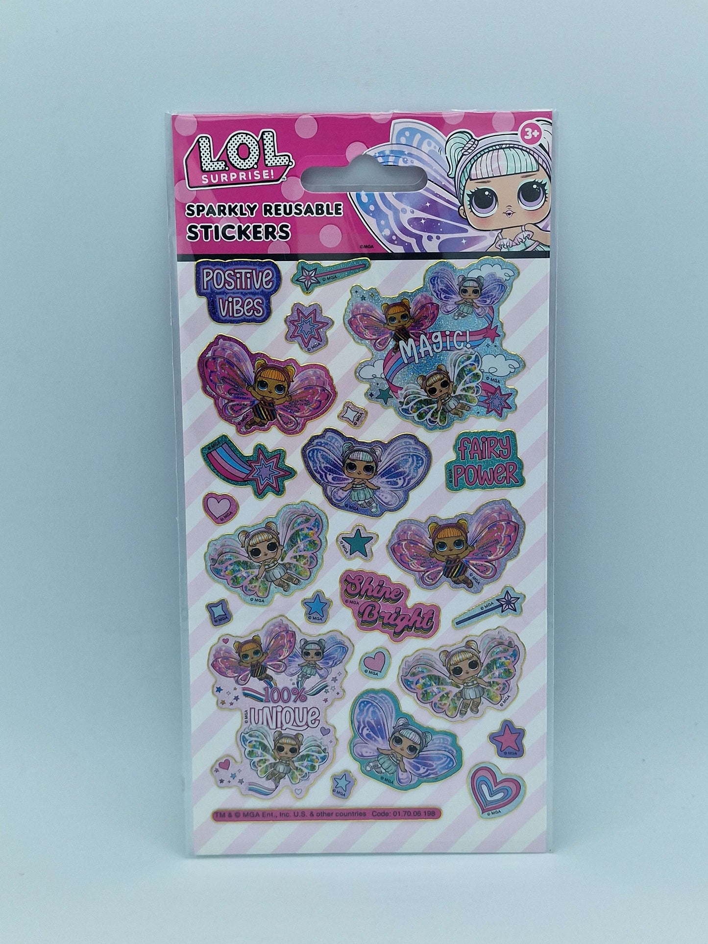 L.O.L. Surprise! Fairy Sparkly Reusable Foil Stickers