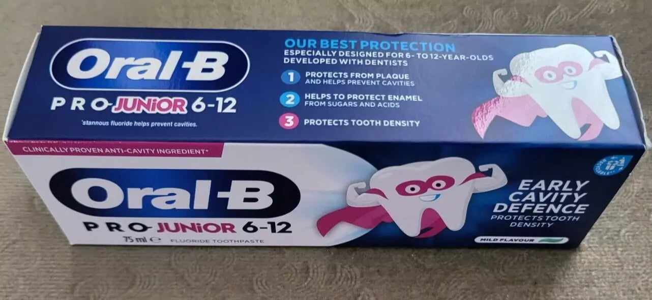 Oral-B Pro Junior 6-12 Early Cavity Defence Fluoride Toothpaste 75ml