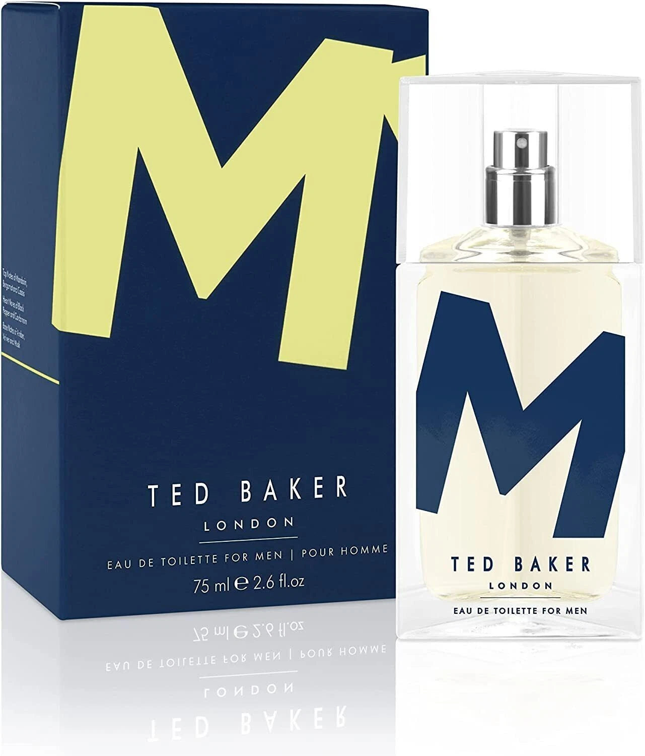 Ted Baker M EDT, Unique Notes of Tonka Bean and Sensual Musk with a Rich Woody Base, Mark of Distinction, Men's Eau de Toilette, 75ml