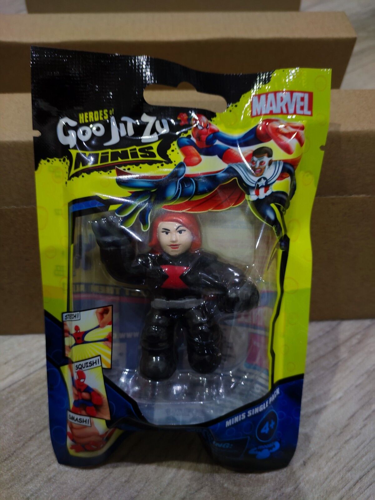 Heroes of Goo Jit Zu Black Widow Marvel Minis Figure Pack Stretch Squish Ages 4+