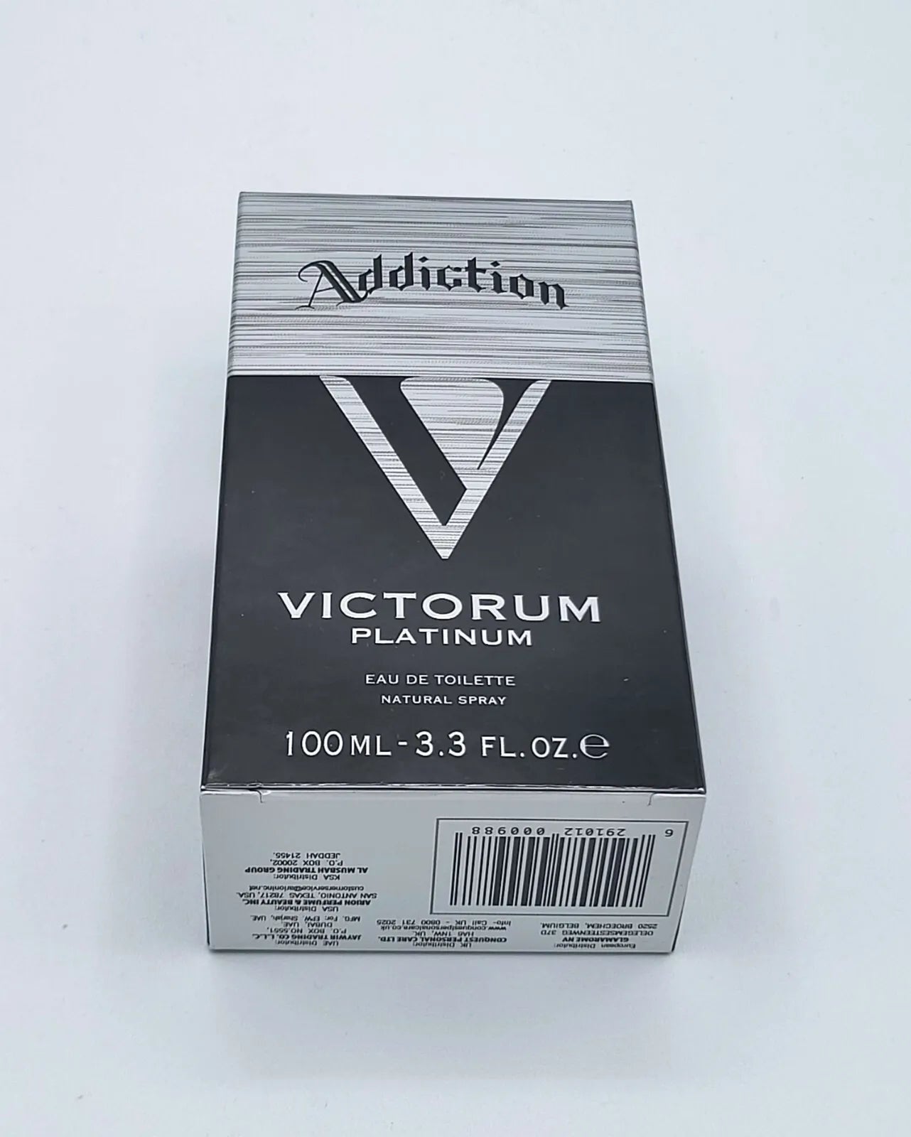 Addiction Victorum Platinum Eau De Toilette Aftershave 100ml