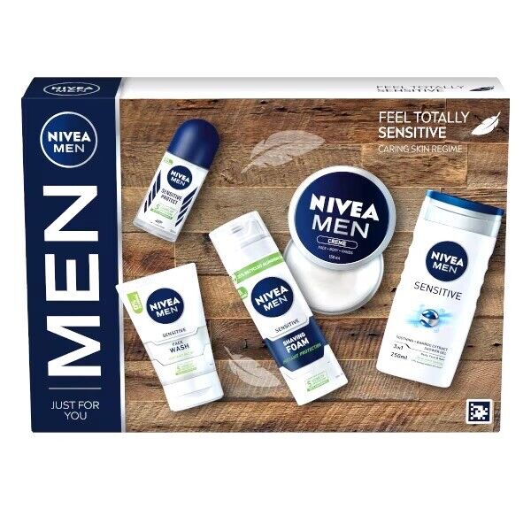 NIVEA MEN Feel Totally Sensitive Caring Skin Regime Gift Set