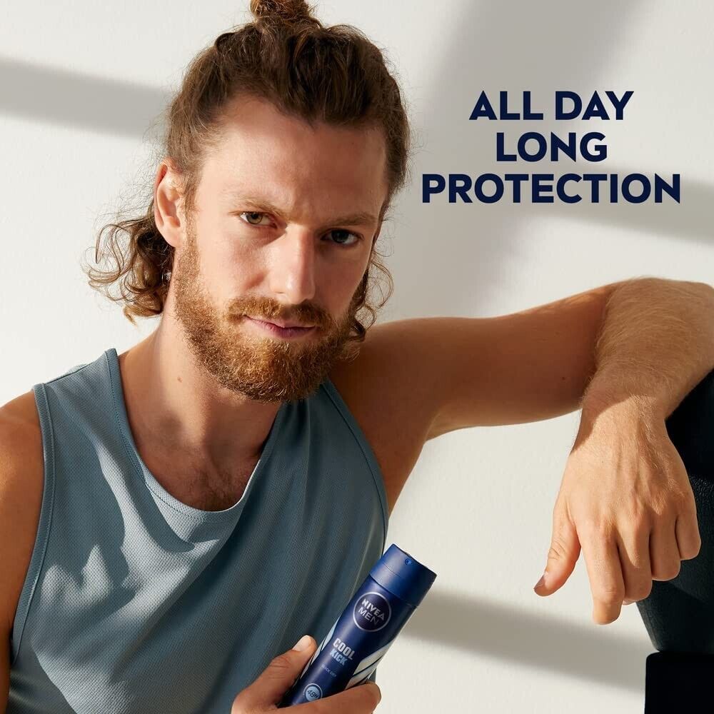 NIVEA MEN Cool Kick Anti-Perspirant Deodorant Spray 48H Cool-Care 250ml