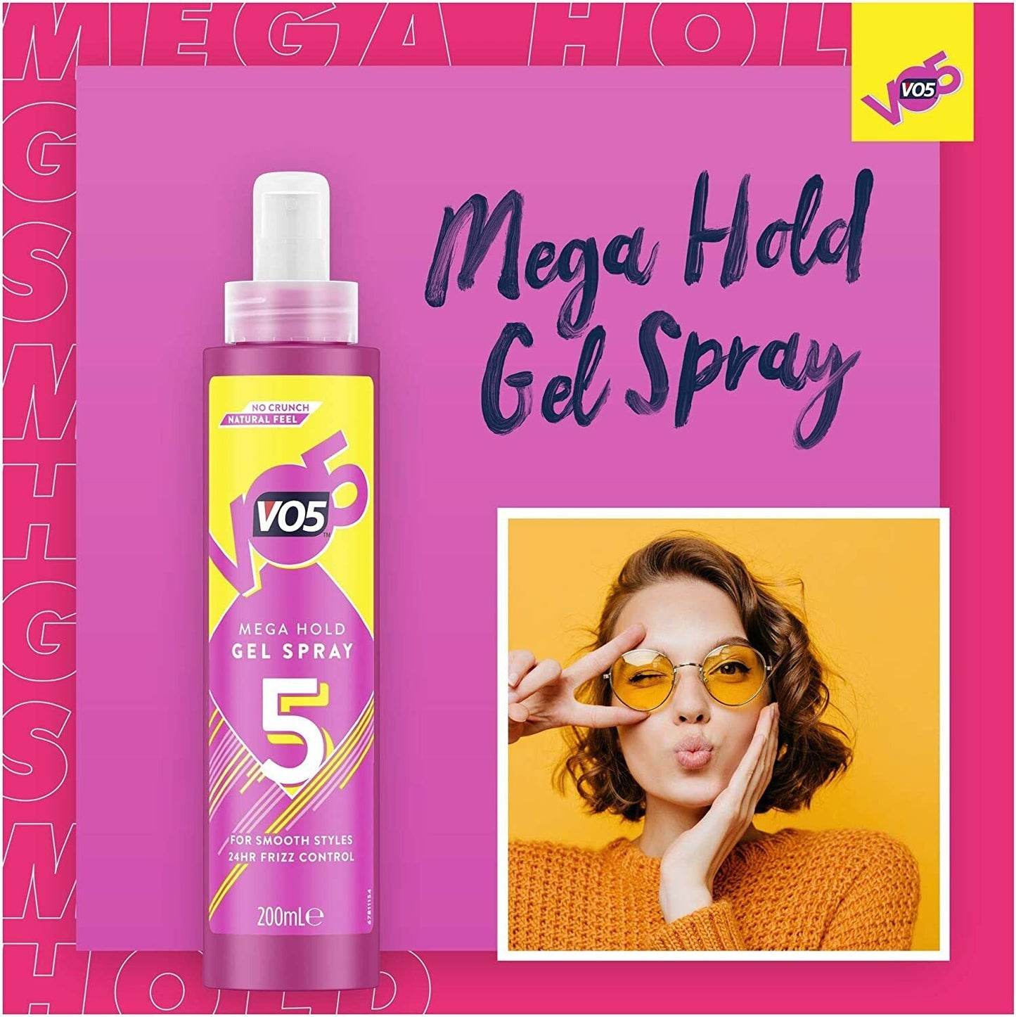VO5 Mega Hold Hair Styling Gel Spray 200ml