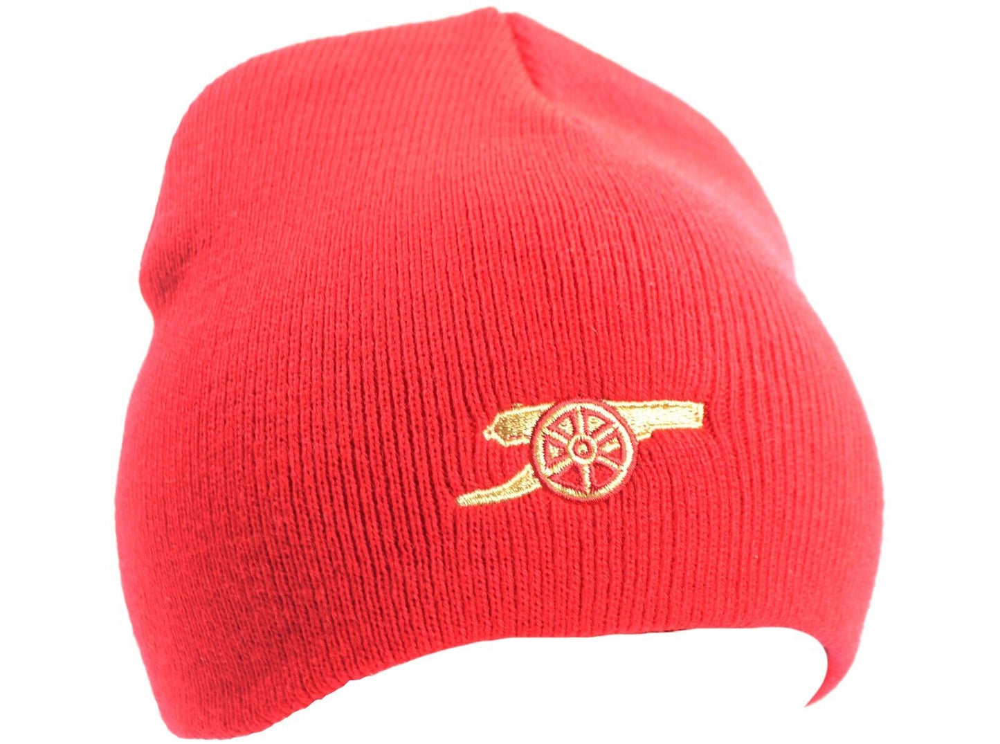 Arsenal FC Infants Gunners Beanie Hat In Red Size 34cm Approx 2-6 Years