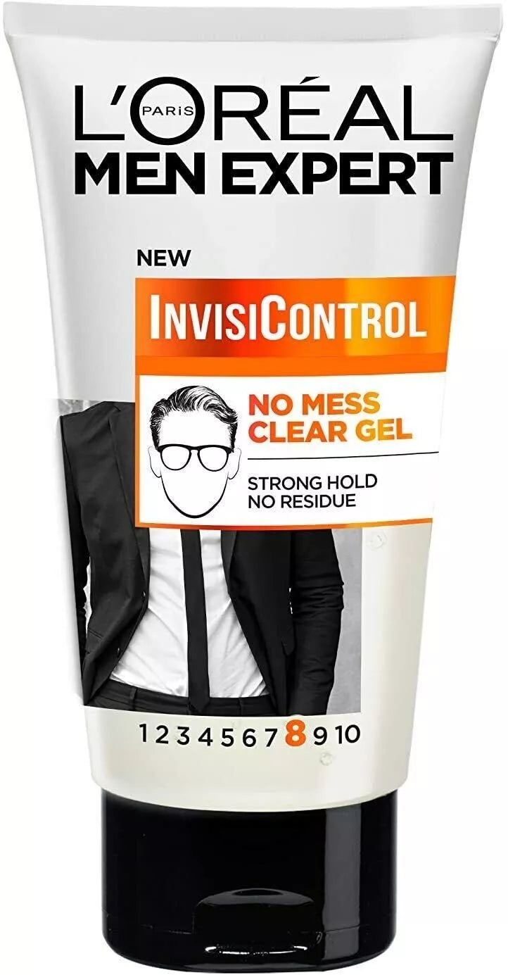 Loreal Men Expert InvisiControl Neat Look Strong Hold Clear Hair Gel 150ml