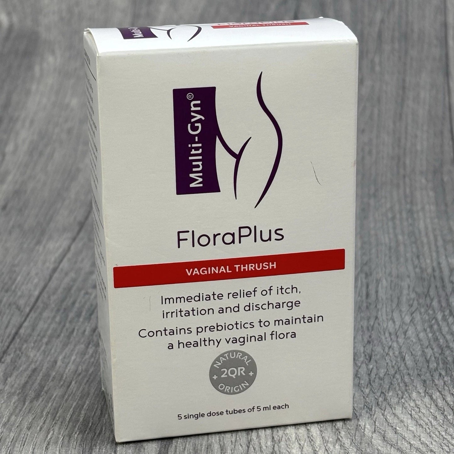 Multi-Gyn FloraPlus Vaginal Thrush Treatment Gel 5 x 5ml Tubes