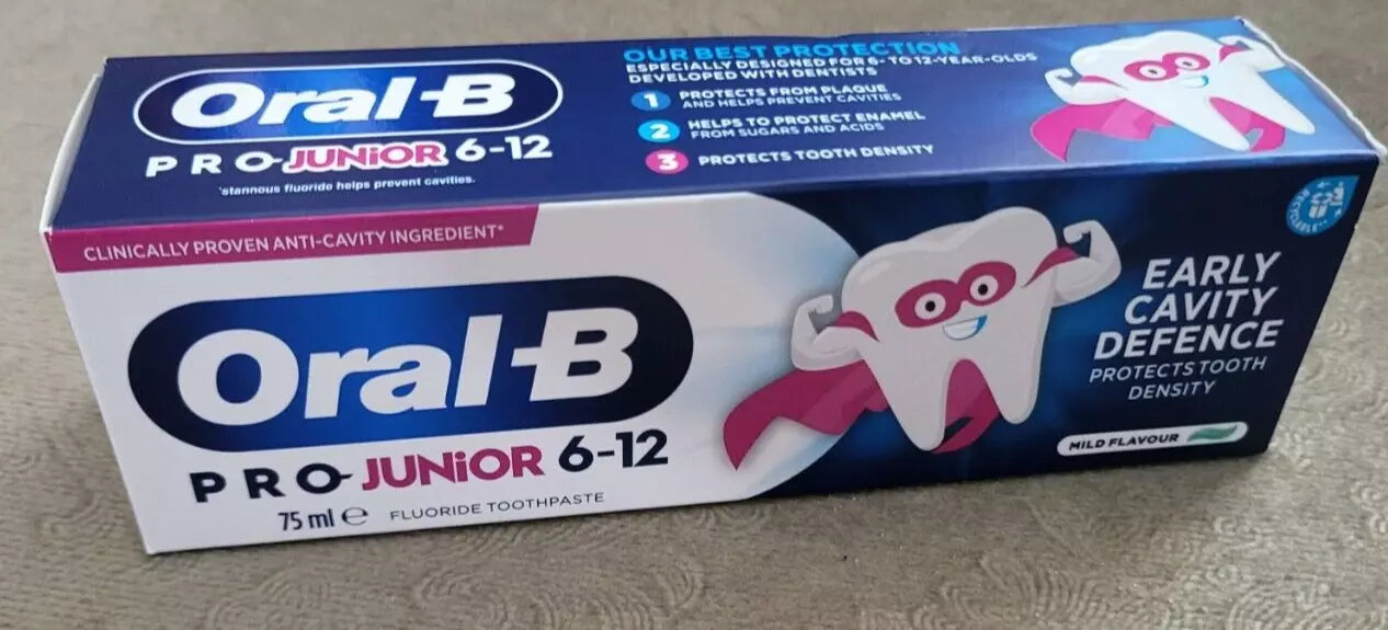 Oral-B Pro Junior 6-12 Early Cavity Defence Fluoride Toothpaste 75ml