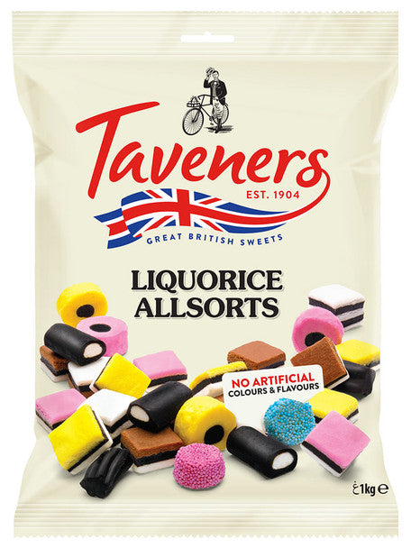 Taveners Liquorice Allsorts 165g