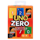 Mattel Games UNO Zero Card Game for Kid, Adult & Family Nights, Parties & Travel, Includes Deck & Scorecard, 2 to 8 Players Ages 7+ Years, JHH48