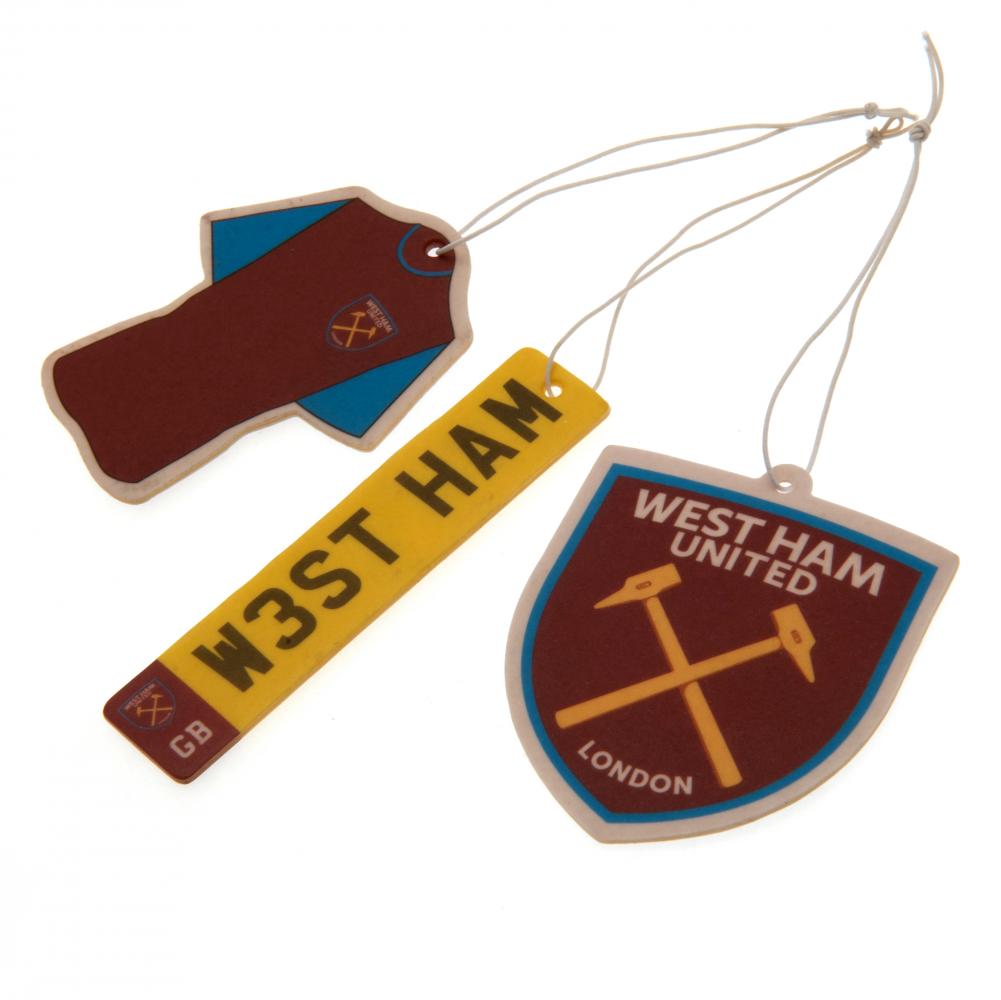 West Ham United FC 3 Pack Air Freshener