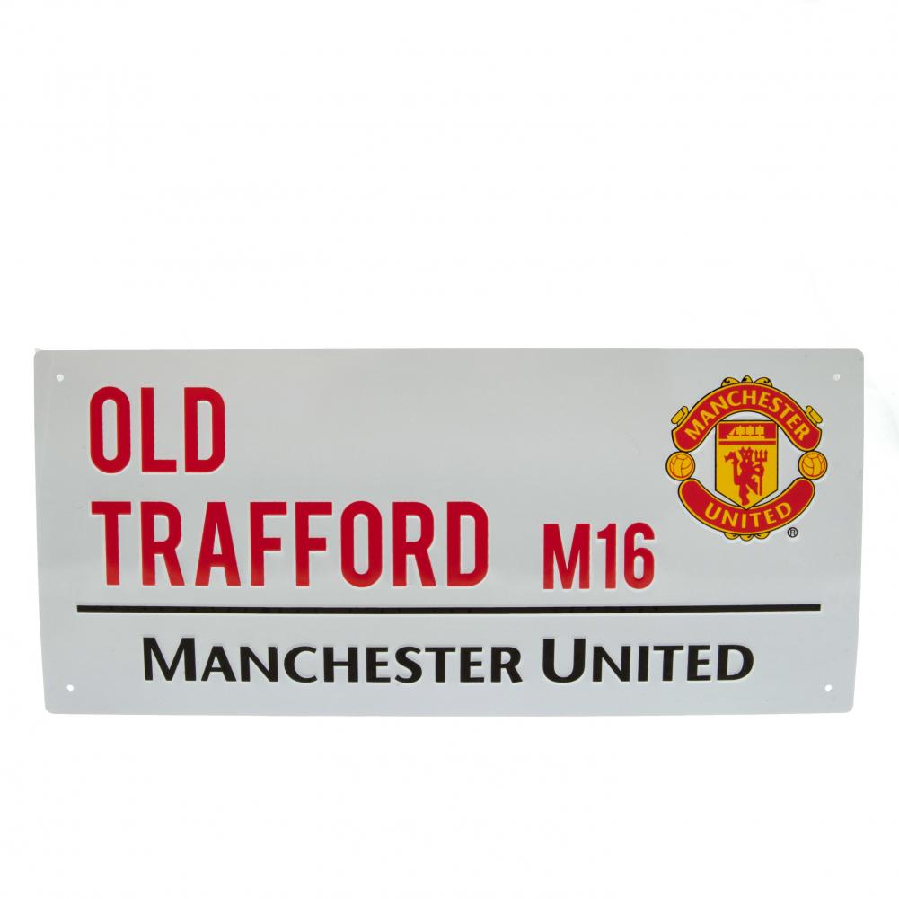 Manchester United FC WHT Street Sign