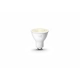 Philips Hue White Single Smart SpotLight Bulb LED [GU10 Spot] with Bluetooth, Works with Alexa and Google Assistant, and Apple HomeKit
