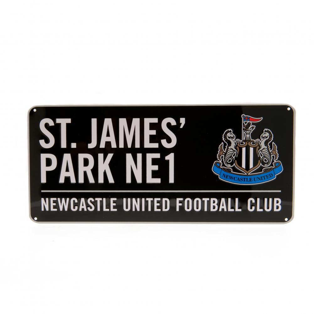 Newcastle United FC Street Sign BLK
