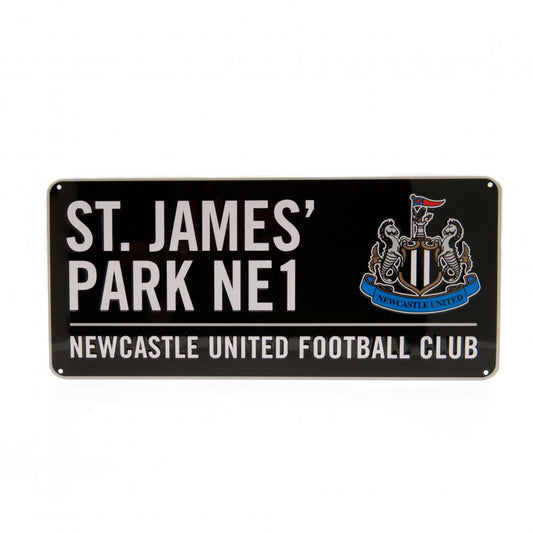 Newcastle United FC Street Sign BLK