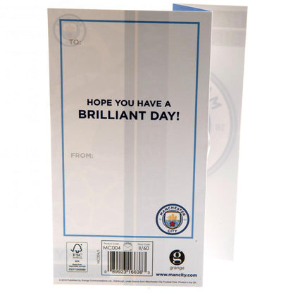Manchester City FC Birthday Card