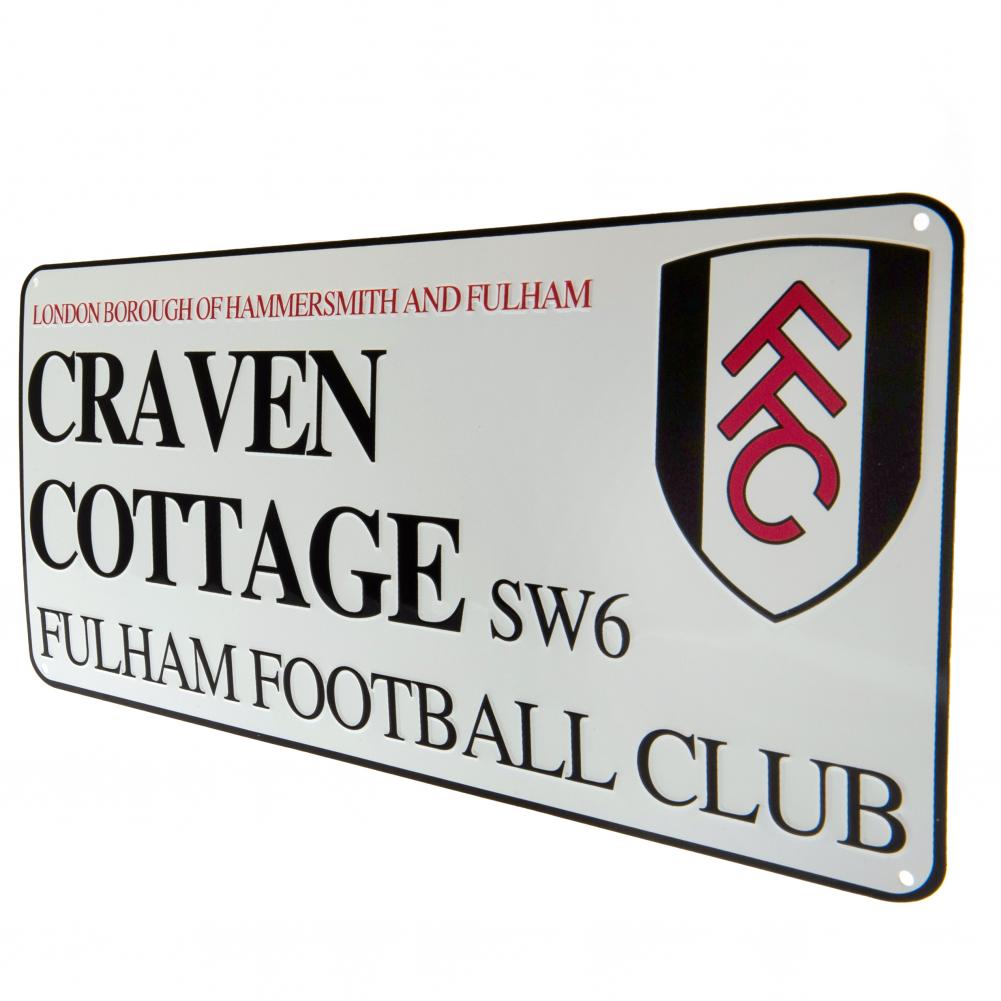 Fulham FC Street Sign WHT