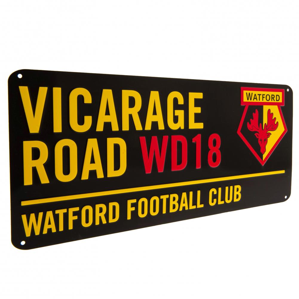 Watford FC Street Sign Black