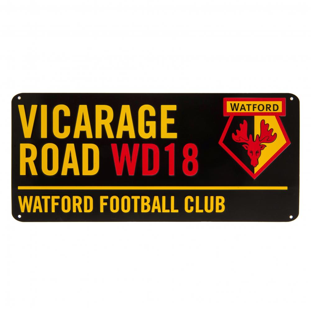 Watford FC Street Sign Black