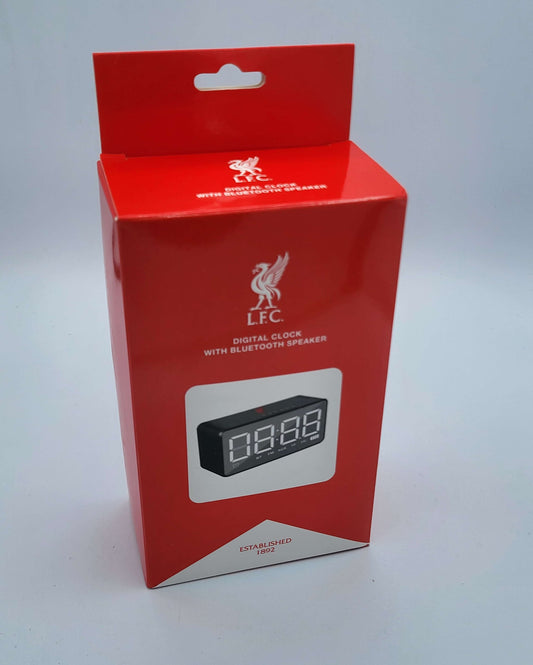 Liverpool FC Bedside Digital Clock with Bluetooth Speaker