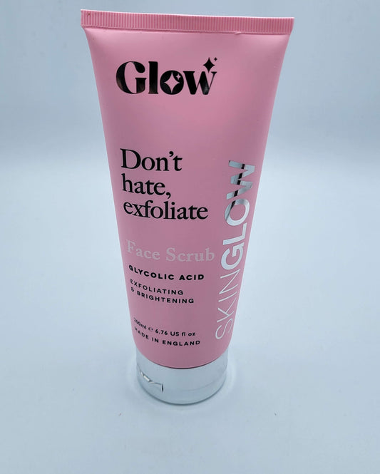 SKIN GLOW Don’t Hate Exfoliate Brightening Glycolic Acid Face Scrub 200ml
