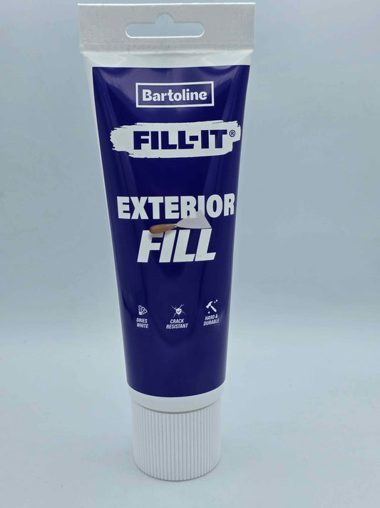 Bartoline Ready Mixed Exterior Filler Tube 330g – Weather-Resistant, No Shrinkage, Easy Application – Ideal for Outdoor Repairs