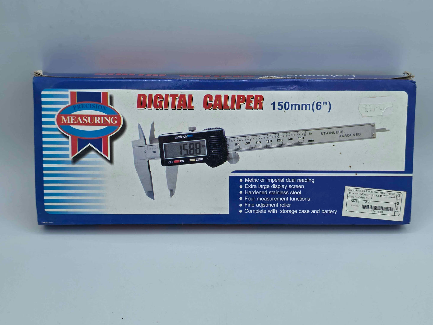 Digital Caliper Vernier Micrometer 150mm 6 Inch LCD Stainless Steel Tool