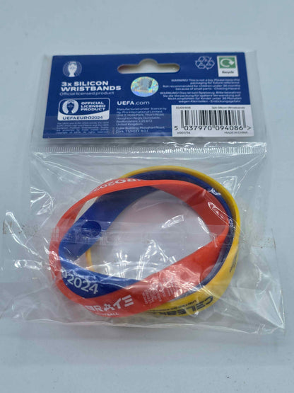 Official UEFA Euro 024 Germany Silicone Wristbands - Pack of 3