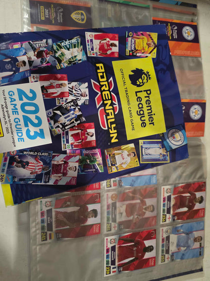 Panini Adrenalyn XL 2023 Collectors Binder Album + 94 Trading Cards Game Guide