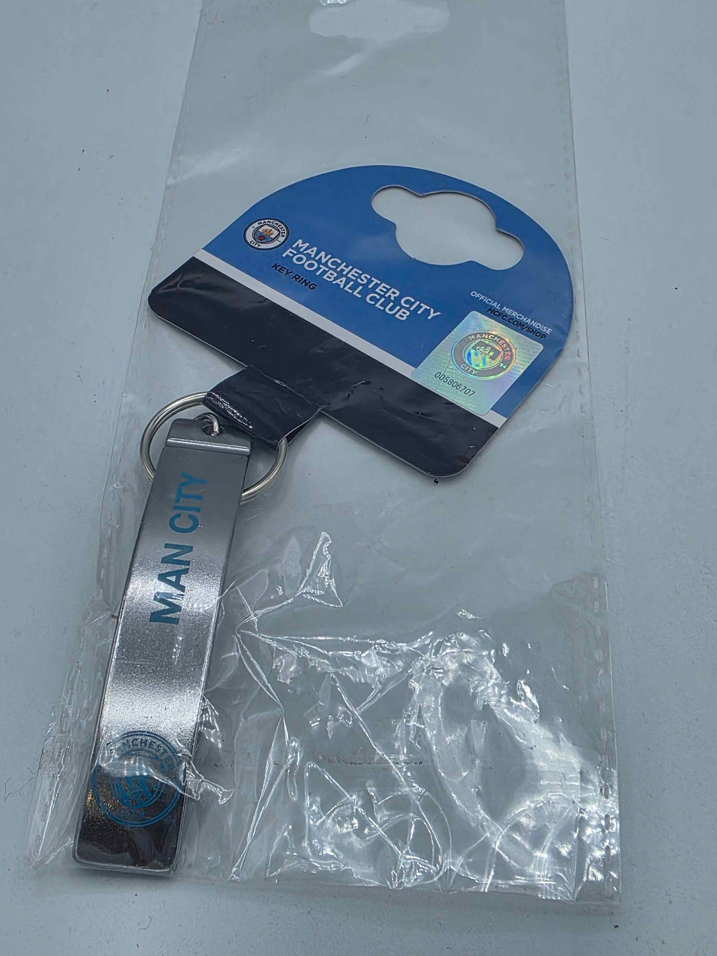 Manchester City FC Sleek Bottle Opener Keyring
