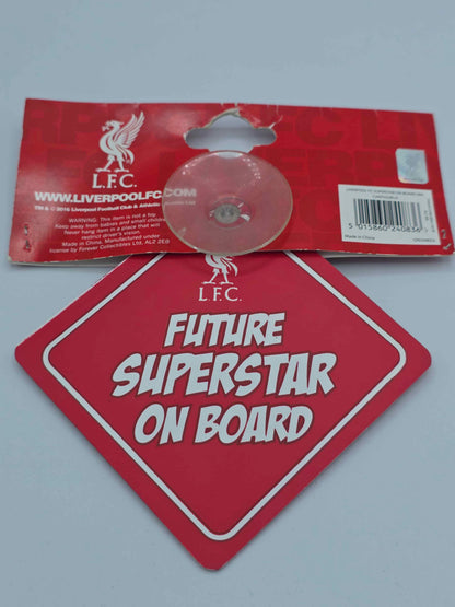 Liverpool FC Superstar On Board Car Window Sucker Sign