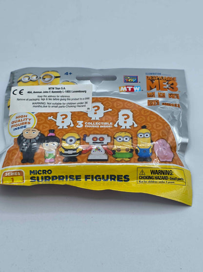 Despicable Me 3 Micro Surprise Figures 3-Piece Figure Set Blind Bag Series 1