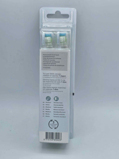 6 x Philips Sonicare W2 Optimal White Replacement Brush Heads BrushSync HX6066